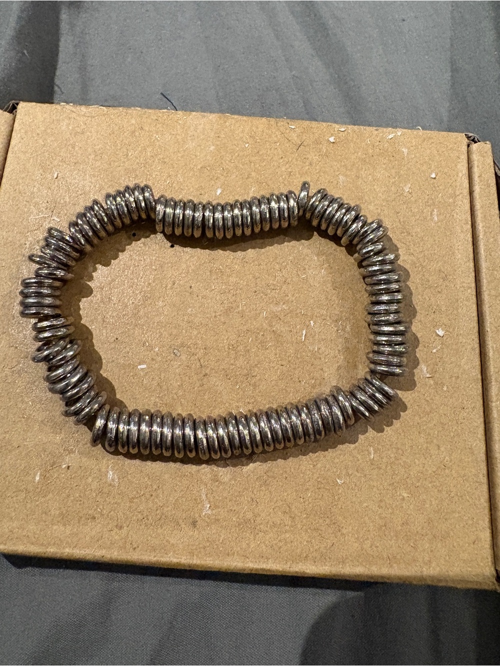 Silver-Tone Coil Stretch Bracelet - Women Jewelry
